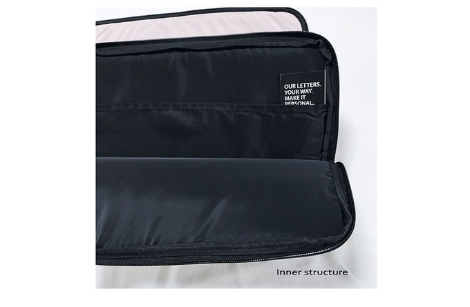 100% Polyester 13 Inches Zippered Sleeve Laptop Bag