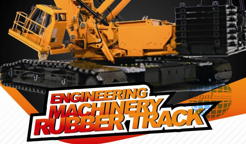 Excavator RUBBER Track Rubber Excavator Undercarriage Spare Parts