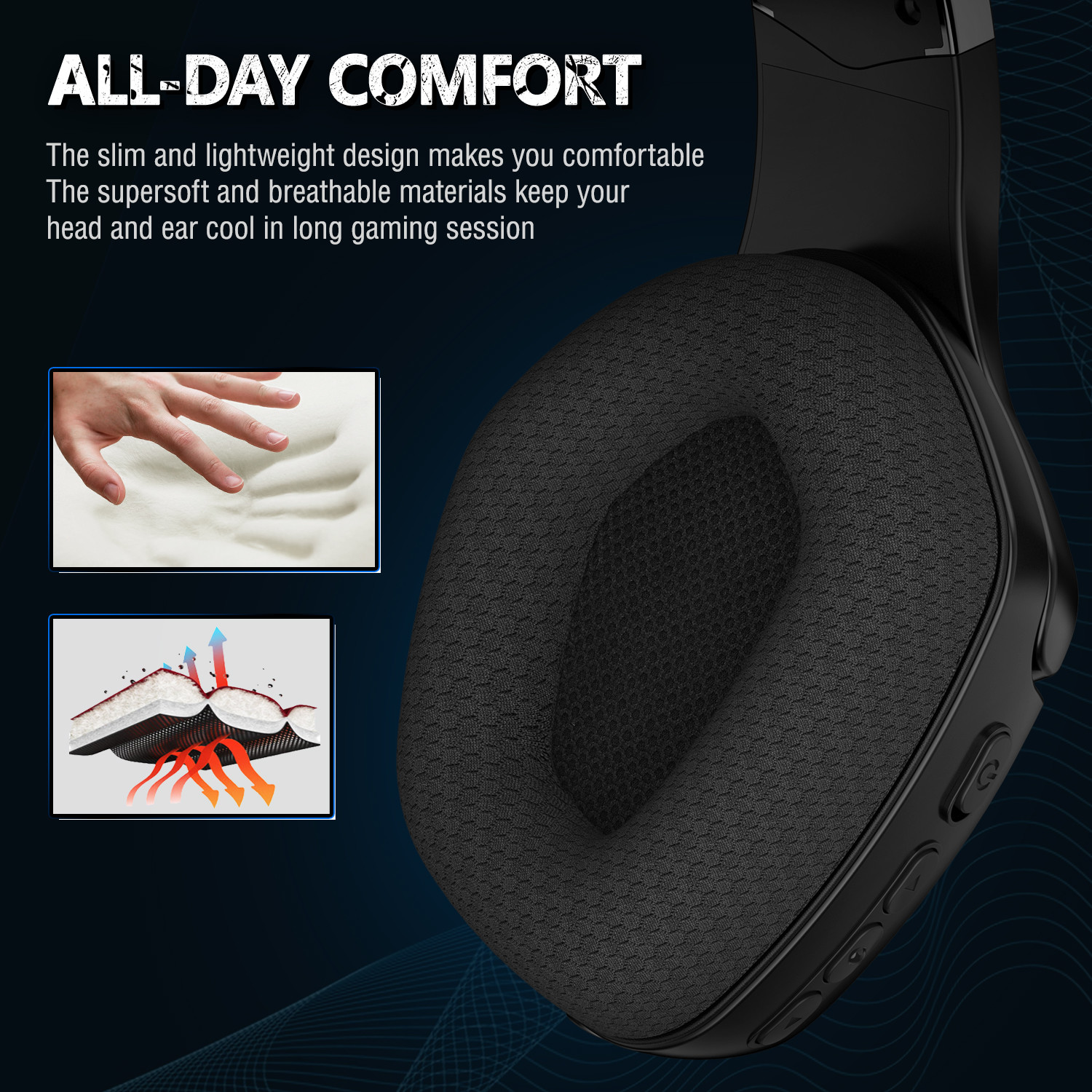 Stereo 2.4g CE Onikuma K1 Pro Gaming Headset