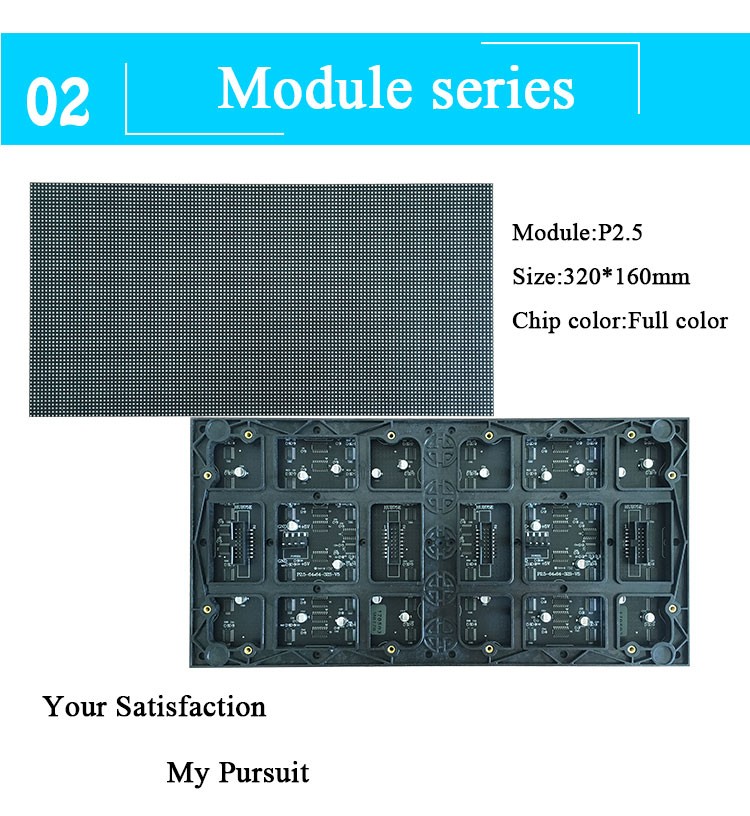 Brightness 800-1200cd/M2 P2.5 Indoor LED Display Screen , Church LED Video Wall Display