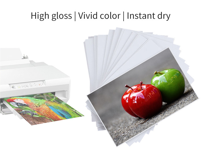 Premium Glossy 180gsm 5R Photo Paper Photo Paper Vivid Image 5x7''