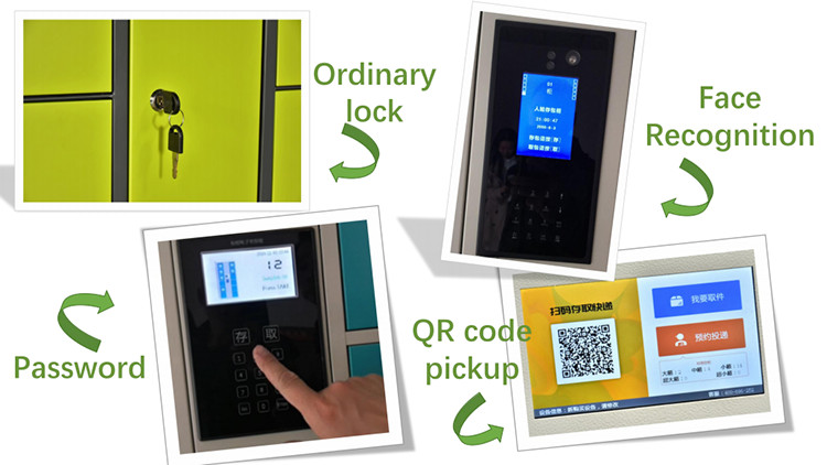 Assembled Structure Train Station Barcode Digital Safe Locker