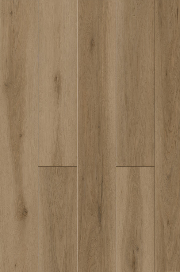Scratch Resistant Stone Plastic Composite Flooring 6mm Key West Burlywood Wood Grain GKBM DG-W50007B
