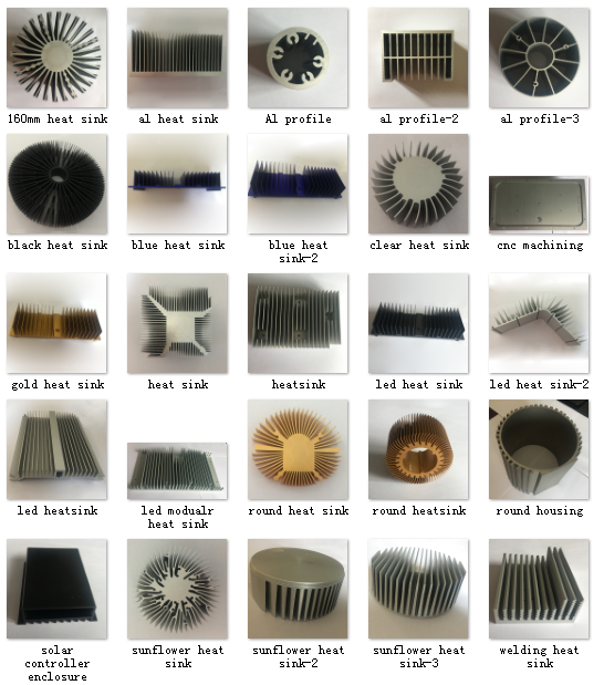 Extrusion Aluminium Heat Sink Profiles Solar Charge Controller Enclosure