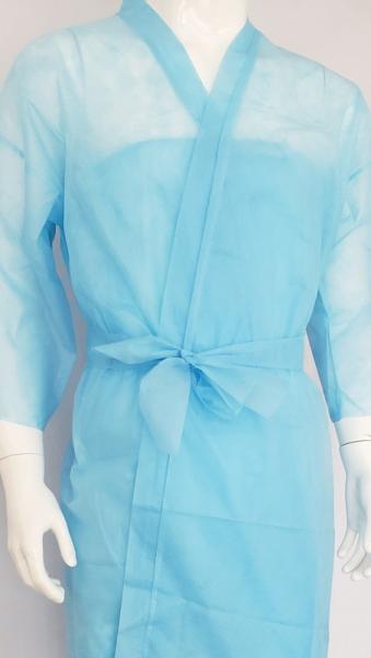 Quality Non Woven Disposable Bathrobe Kimono Disposable Nonwoven Kimonos for SPA Center Massage Use Disposable Kimono for sale