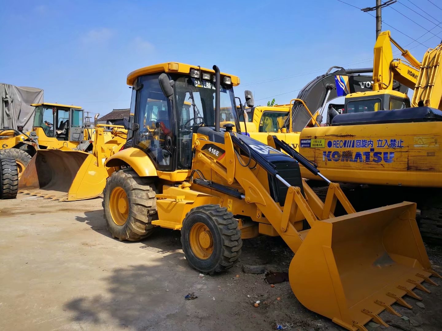 Original Japan Used Caterpillar 416E Backhoe Loader Hot Sale/Used CAT 416E Backhoe Loader With Cheap Price