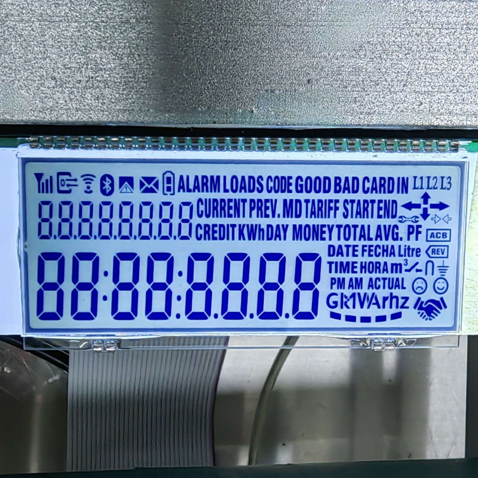 OEM Monochrome Segment LCD Display, 240x160 FSTN Positive Custom Character LCD Module