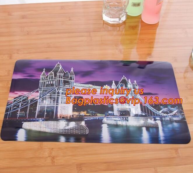 Promotional PP/PVC Placemat Table Mat With Good Quality,vinyl weven decorative PVC placemats recycled table mat,Silicon