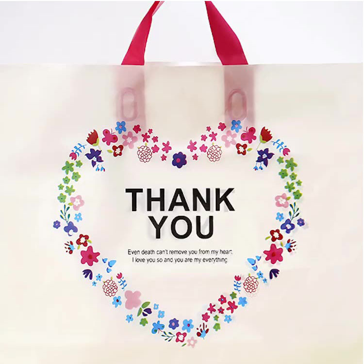 80mic Plastic Poly Packaging Bag For Clothes Shopping Disposable