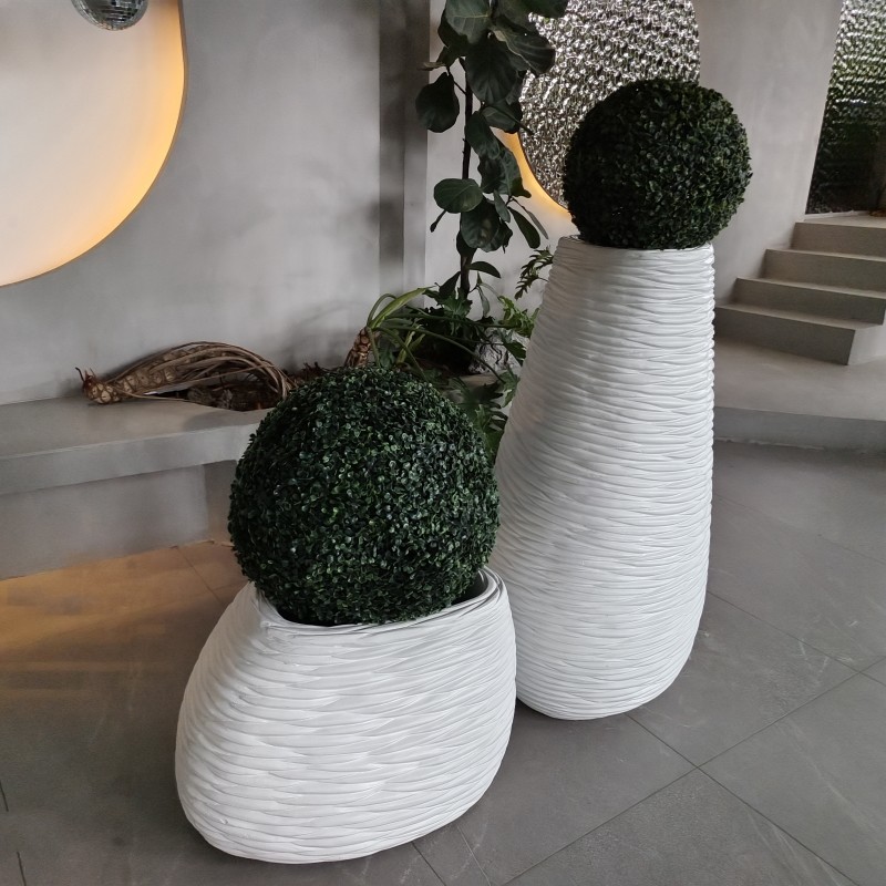 Fiberglass Large Resin GRP Planter Box For Garden Indoor And Outdoor Decor