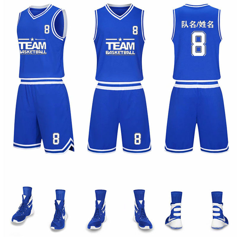 High quality hot Sales Polyester Material Uniforms Quick-drying Youth Basketball Uniforms jersey sets basketball