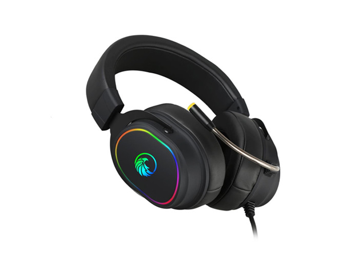 USB Plug Vibration Gaming Headset Headphone 50MM Steel Headband