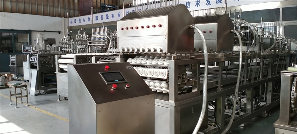 Automatic Linear Litchi Plastic Cup Filling Sealing Machine for Water Juice Ice Cream