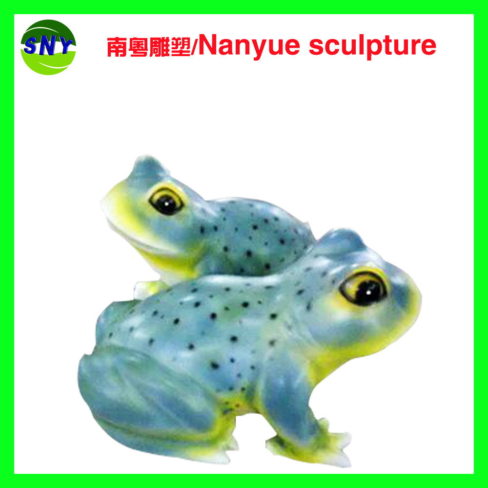 mascots large frog sculptures statues of fiberglass nature painting as landscape