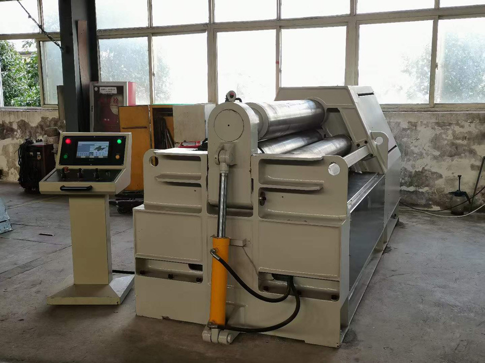Four-Roller CNC Plate Rolling Machine With Pre-Bending Function 25mm Thick Plate High Performance And Heavy Duty