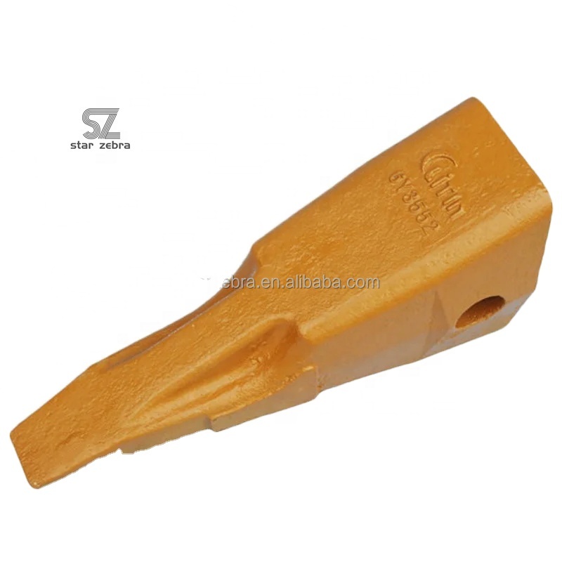 6Y3552 Excavator Ripper Bucket Teeth for D11 Bucket Tip in Black Finish and Feature