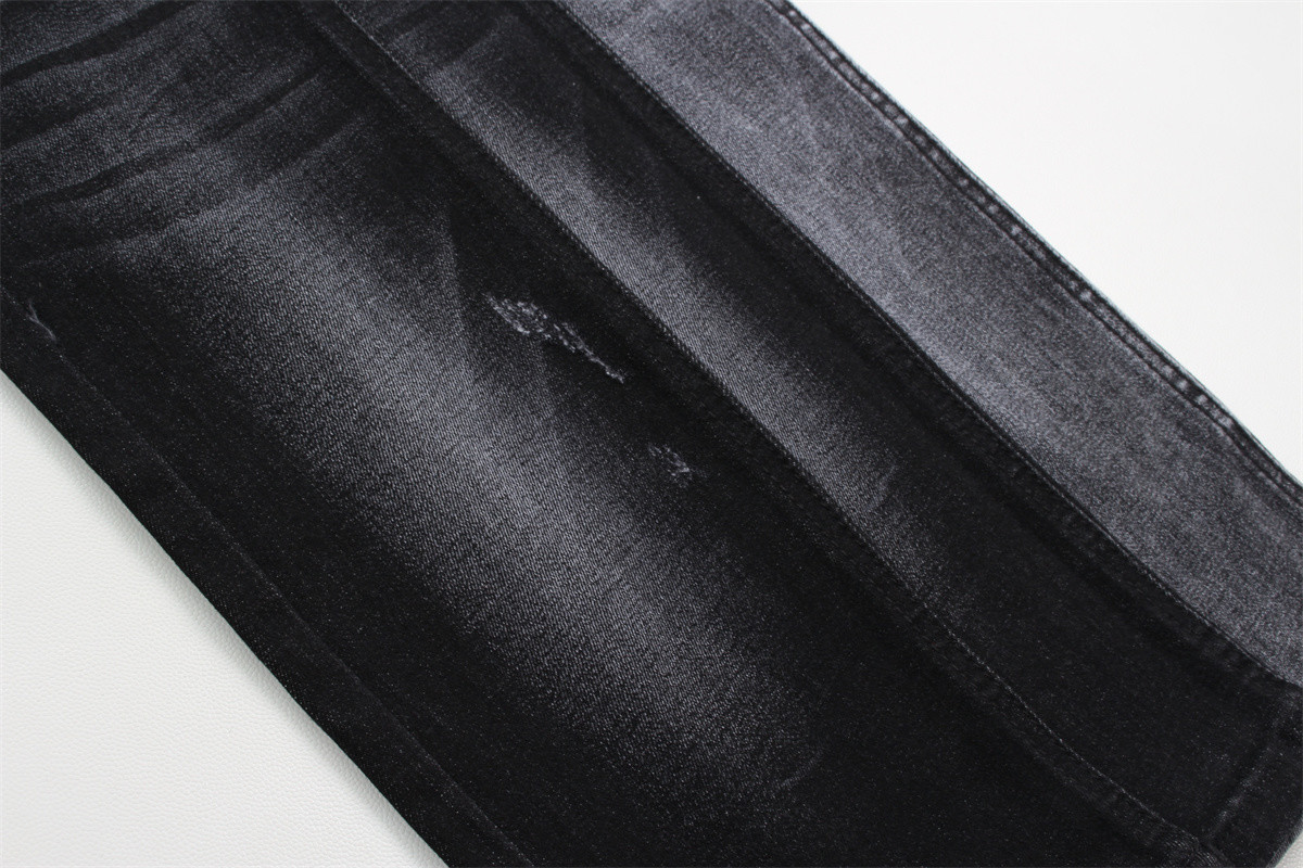 11 Oz Jeans Fabric For Man Or Women Heavy Style Sulfur Black Color In Bulk From China Guangdong