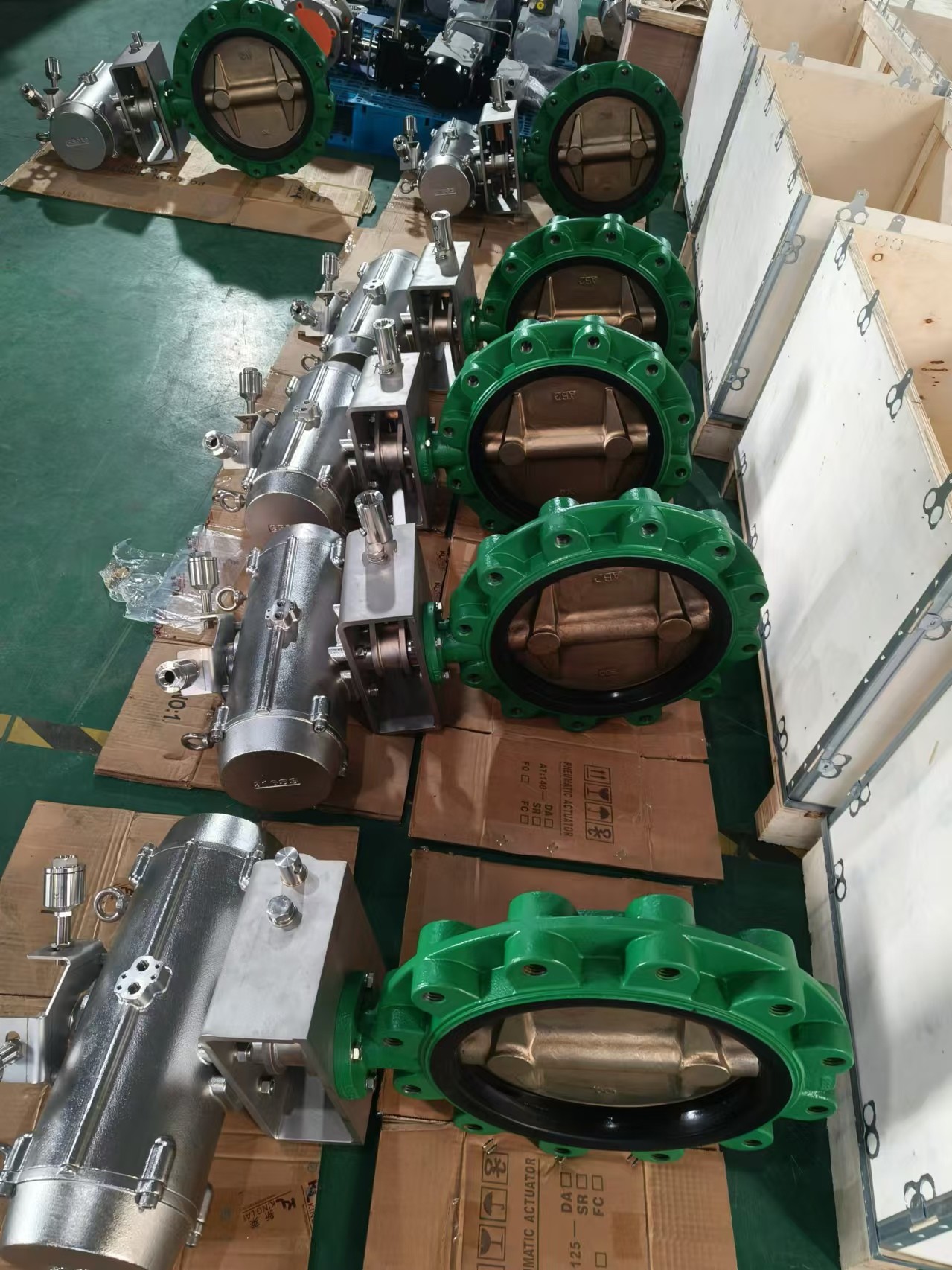 Marine Air Operated Butterfly Valve 316SS For Seawater Drilling Rig