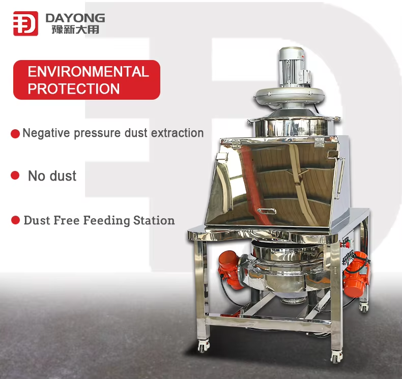 Dust Free Bag Discharging Station Industrial Small Bag Feeding Station