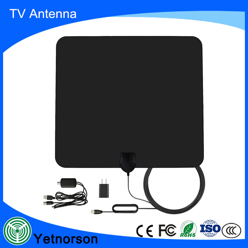 75ohm R.H.C.P Polarization Indoor TV Antenna 50 Miles Range No Monthly Subscription
