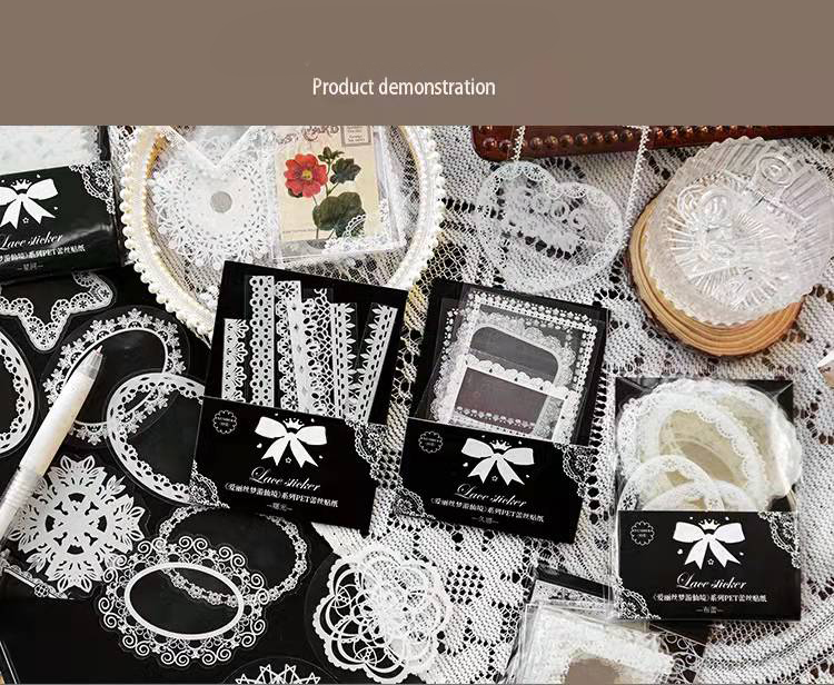 ODM Transparent PET Die Cutting Photo Frame Sticker Label Decals 6x8