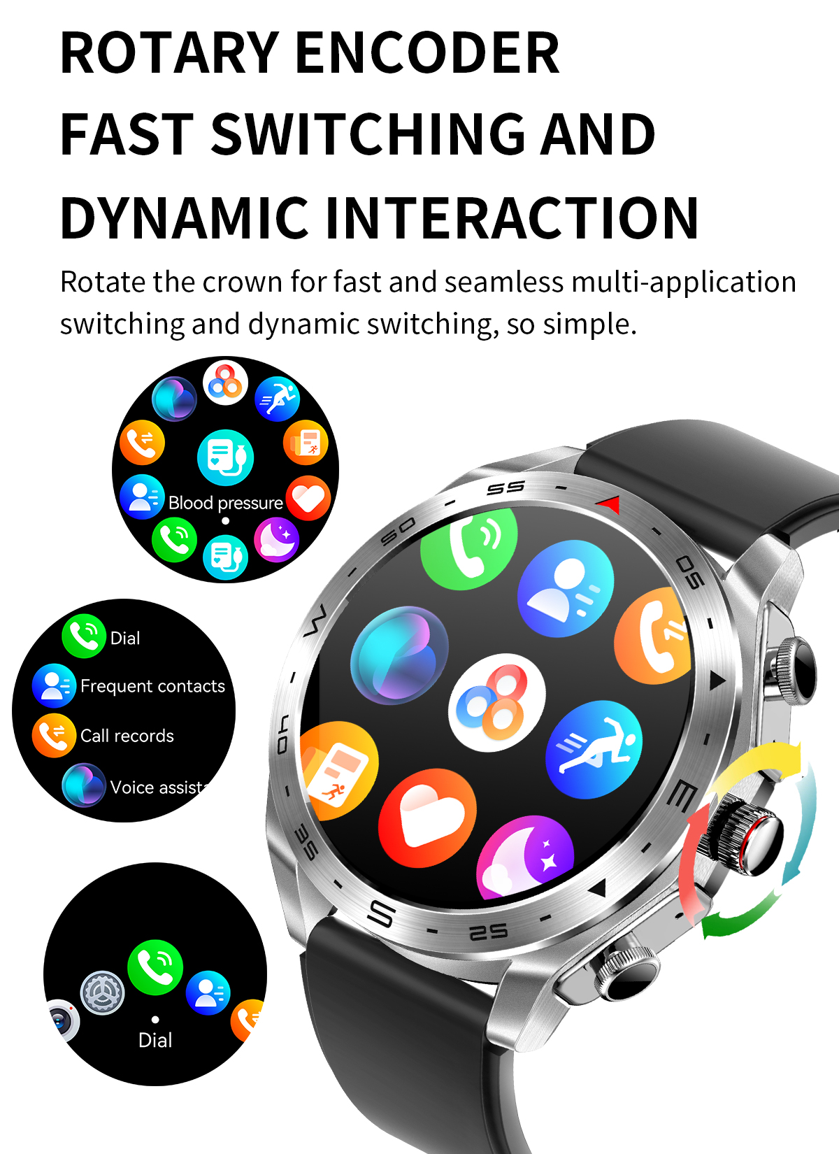 Long Battery Life TWS Support Smartwatch With Music Bracelet Syncs