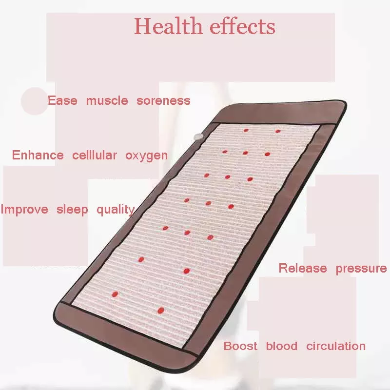 Negative Ions Balls Far Infrared Heating Mat Electromagnetic Pad With Stones