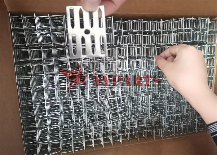 Galvanized Steel 2'' x 1 1/2'' Perofated Impaling Clips For Rock Wool Installtion