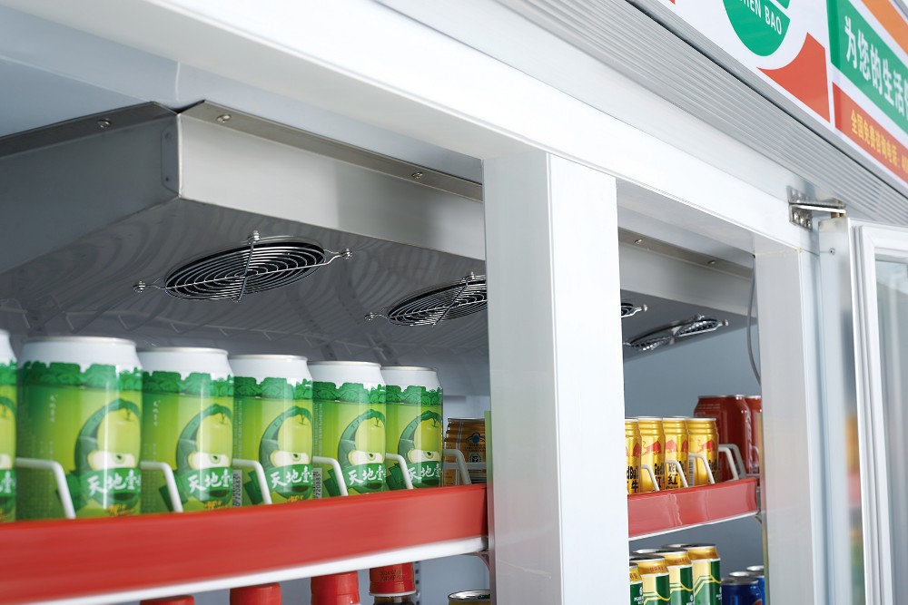 Upright 4 Door Commercial Display Drink Fridge 1000L SS304 Material