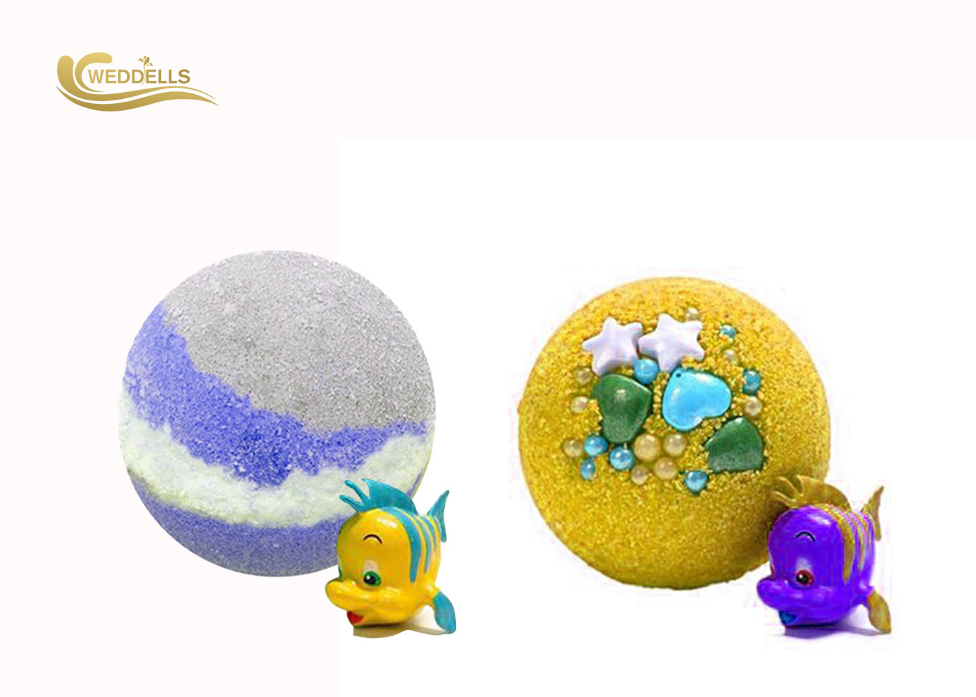 Grapefruit Kids Surprise Bath Bombs , Organic Toys Fizzy Shea Butter Bath Bomb