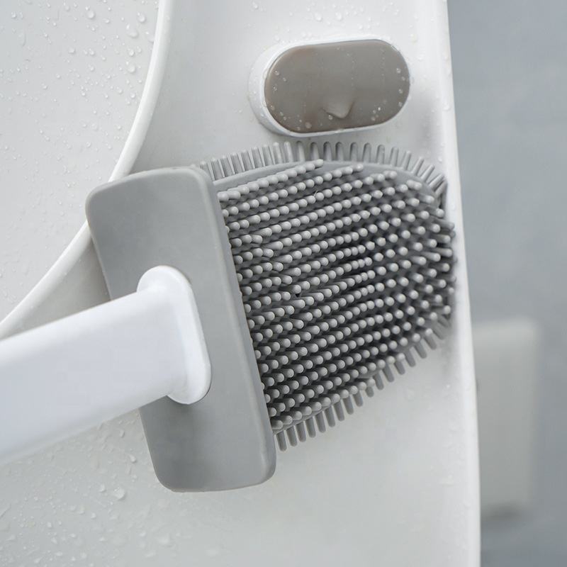 Deep Cleaning Toilet Bowl Cleaning Brush Leakproof Holder Wall Mounted Holder