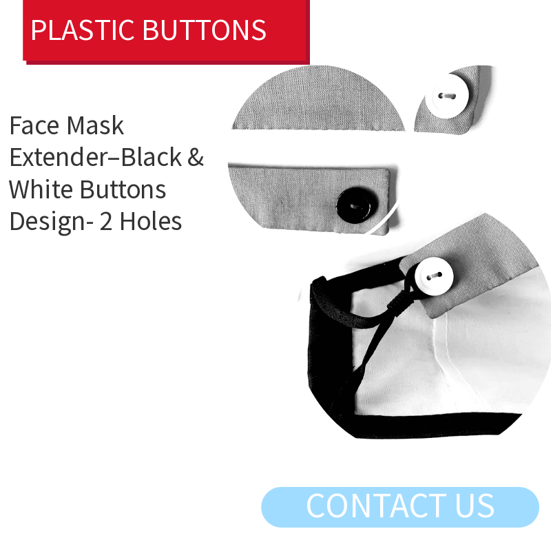 mask extender black buttons