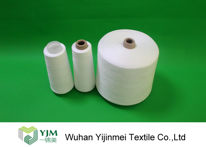 20s-60s Raw White Polyester Spun Yarn with Paper Cone of Sewing Thread