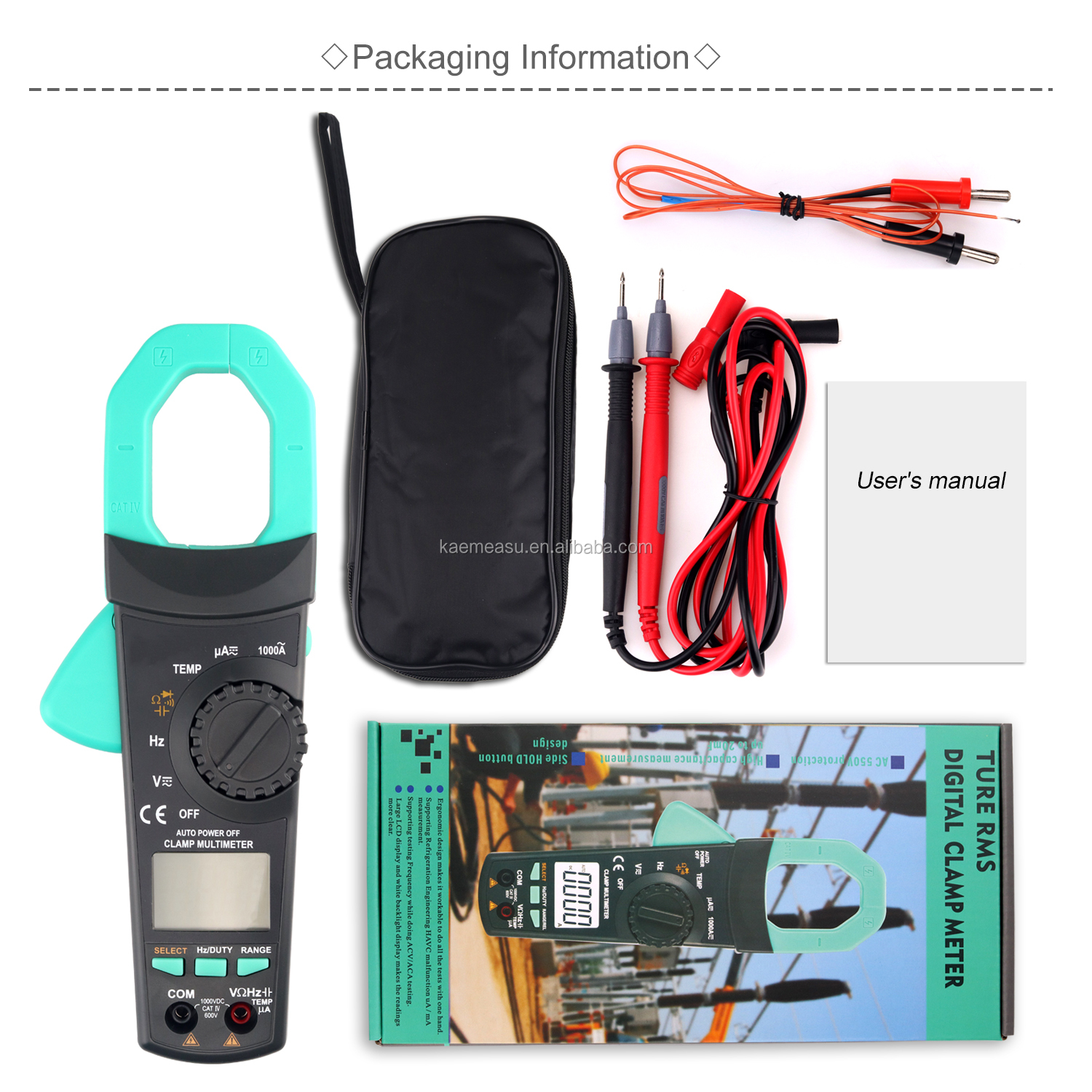 6000 Counts Ac Dc Current Multimeter Aneng Voltage Meters Clamp Multimeter Digital Clamp Meters