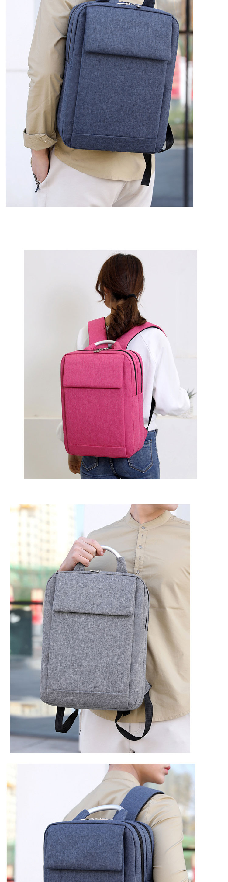 Custom Logo Business Travel Backpack Waterproof With Aluminum Alloy Handle