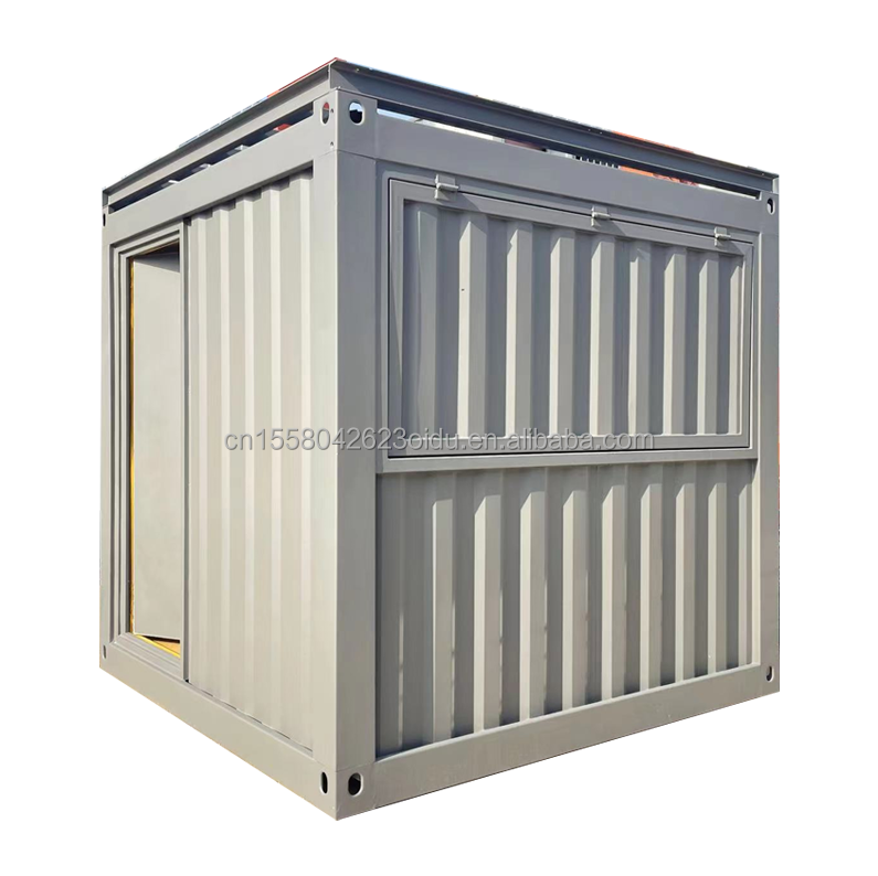 10ft Mini Pop Up Shop Container House Restaurant Shop Street Food Kiosk Container with Galvanized Steel Square Tubes