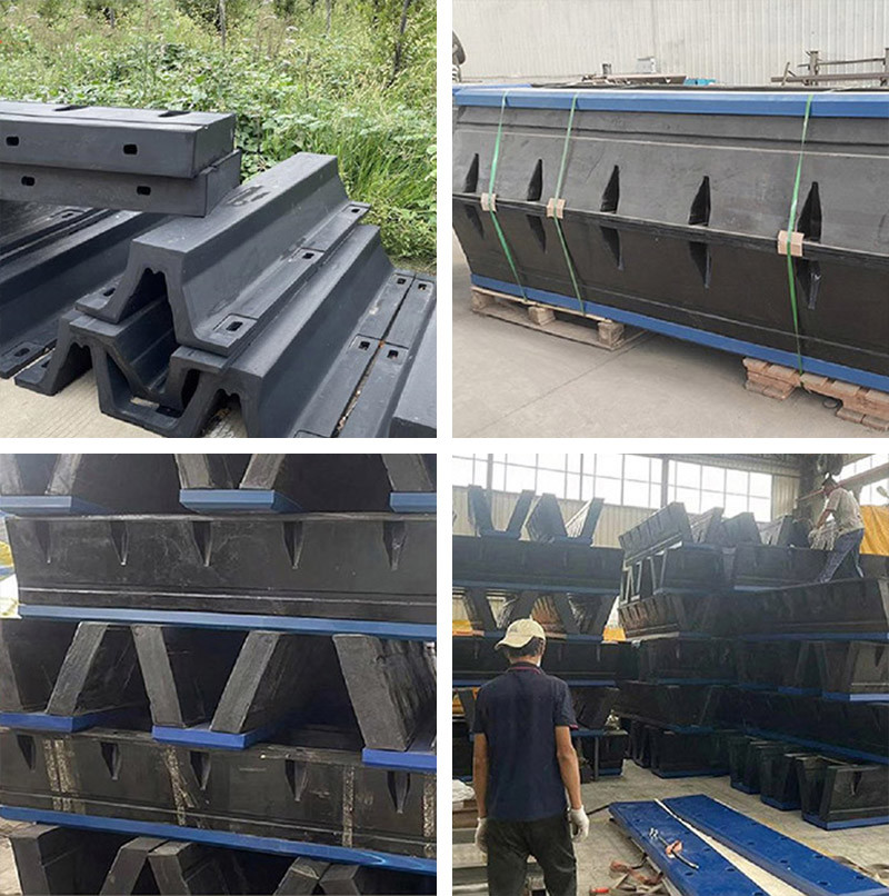 Marine Dock Rubber Fender Weatherproof Design Anti Aging Material Oil Resistant