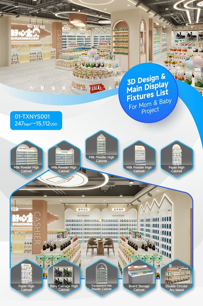 01-TXNYS001, High-Quality Maternity & Baby Store in Anhui Ma'anshan covering 247 Sqm with an Approx. $15,112 Budget and 75 CBM Volume