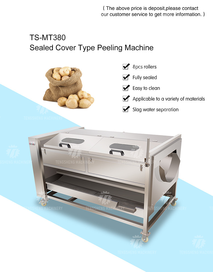 380KG 1.5KW The whole network selling large cleaning machine wavy yam cleaning machine potato cleaning machine
