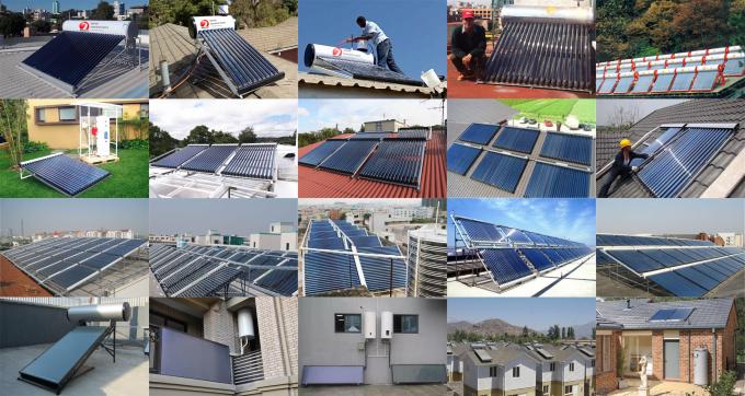 80L Small Solar Water Heater 304 Stainless Flat Panel Solar Collector 4