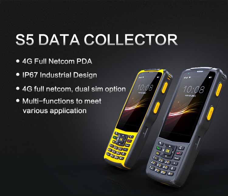 S5 Handheld Waterproof 2D Barcode Scanner Reader PDA