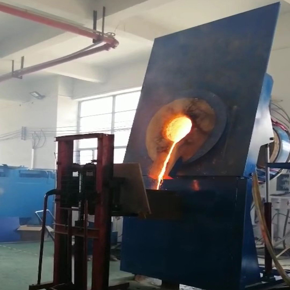 1T Gold Induction Melting Furnace 1200A Induction Heater Melting Steel