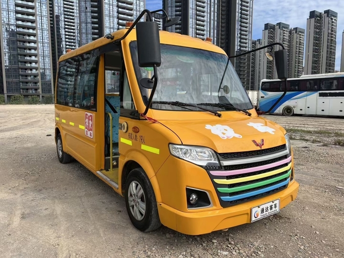 Wuling 19 Seats Used School Buses Gasoline Fuel Refurbished School Bus