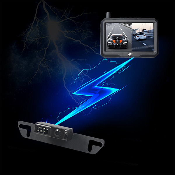 5 Inch Wireless IP69K HD Vehicle DVR Camera For Driving Recording