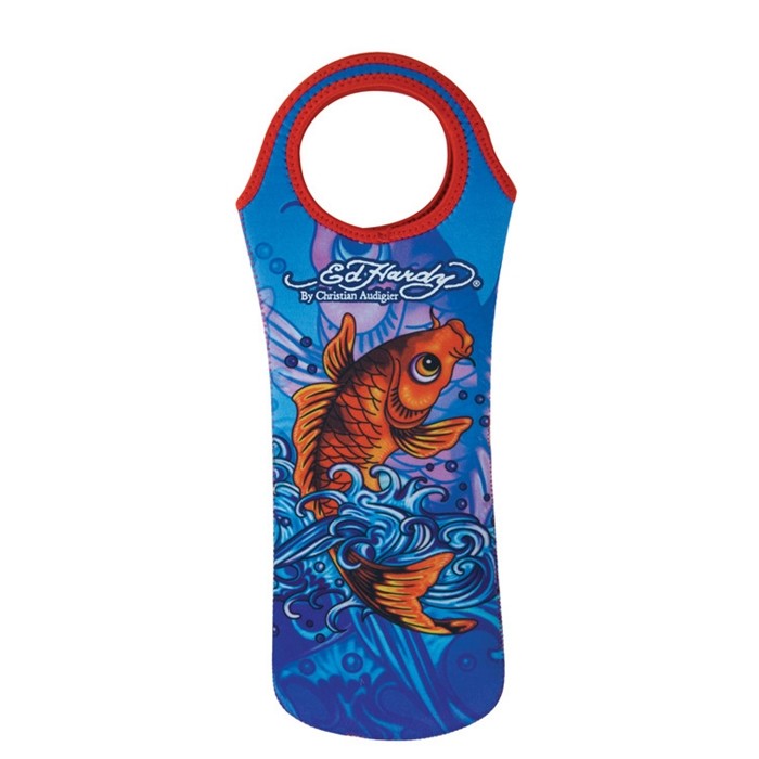 Polyester Insulated Beer Bottle Cooler Bag With Custom Logo Red Wine Case