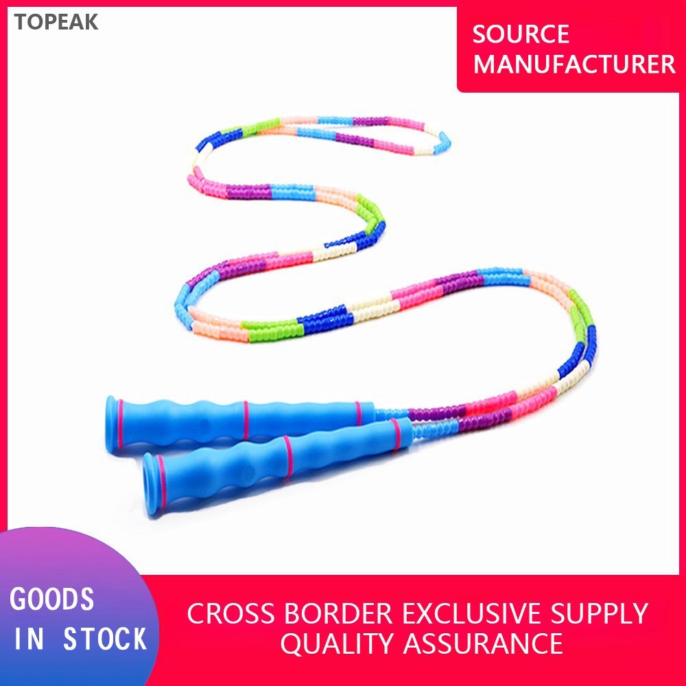 9ft 8 Ft Plastic Beaded Custom Jump Ropes Keep Tangling Cardio Workout