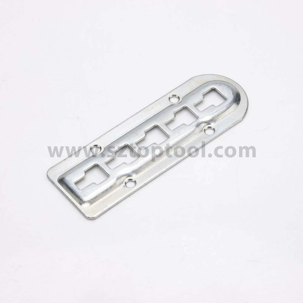 Custom Stamped Metal Parts Steel Metal Plate Pressed With Holes