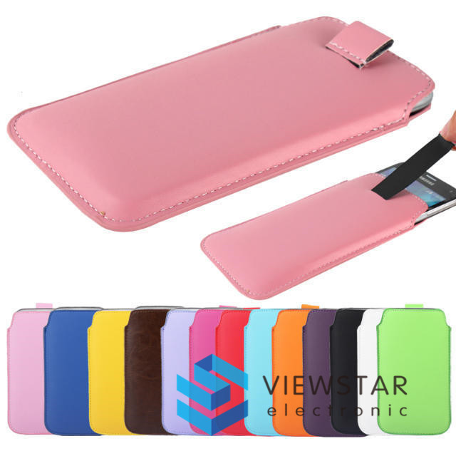 PU Leather Pull Tab Pouch Case For Samsung S6 EDGE / A8 / Note 5