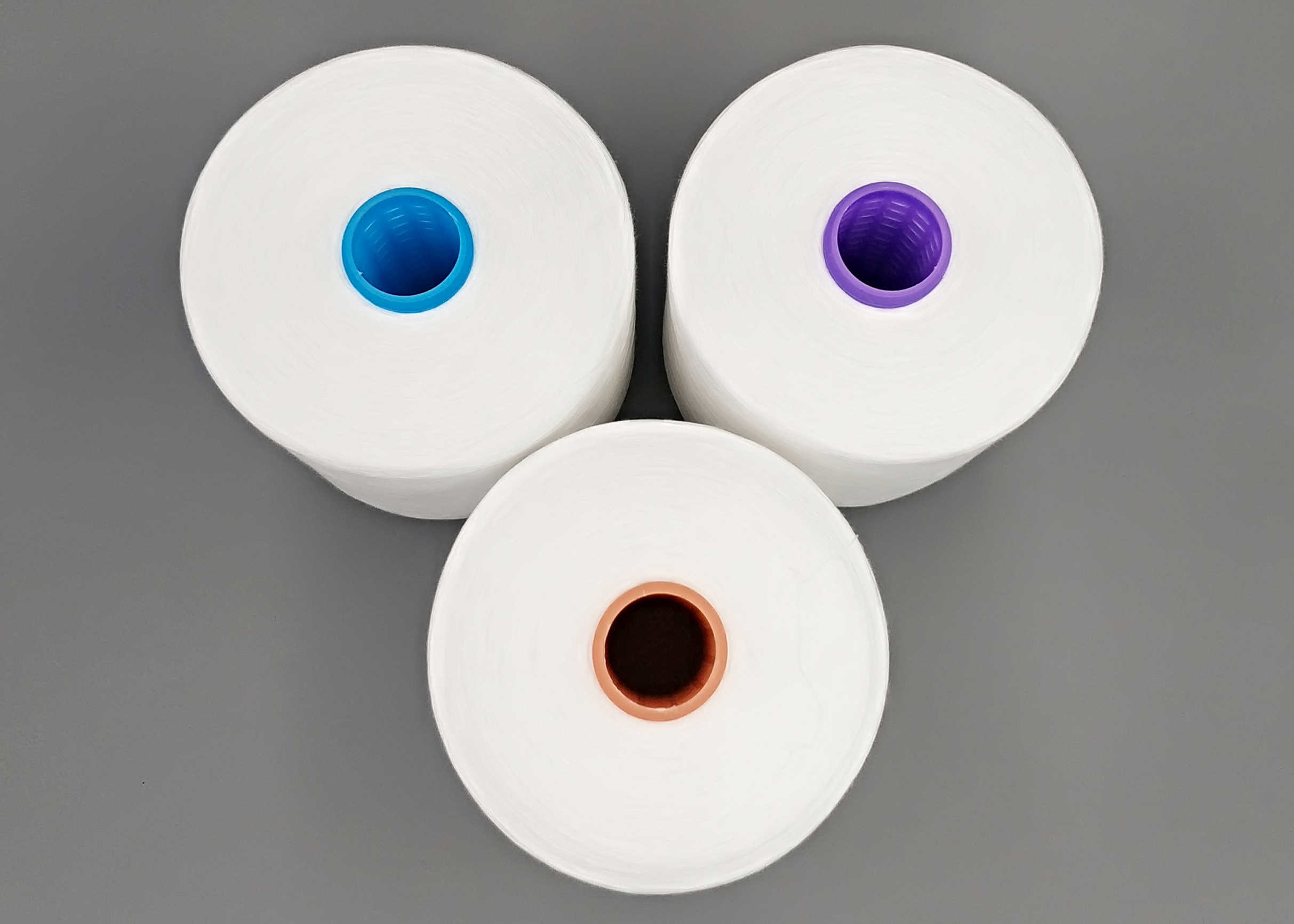 T45S/2 Polyester Cone Thread , High Tenacity Polyester Thread For Sewing Knitting Weaving