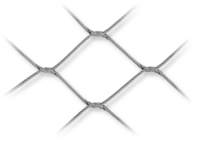 Eyelet SS316L Aviary Wire Mesh Perroquet Cage / Wire Rope Ferrule Mesh